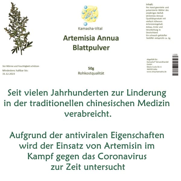 Artemisia Blattpulver